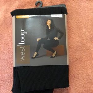 NWOT Fleece leggings black by west loop